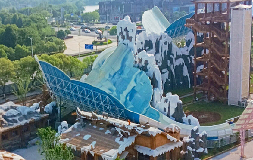 赣中首座综合性现代主题乐园！江西吉安欢乐世界水上游乐设备进入试滑验收阶段